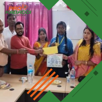 कबड्डी खिलाड़ी नेहा कुमारी का किया सम्मान, राष्ट्रीय पुरुस्कार से हुई सम्मानित  