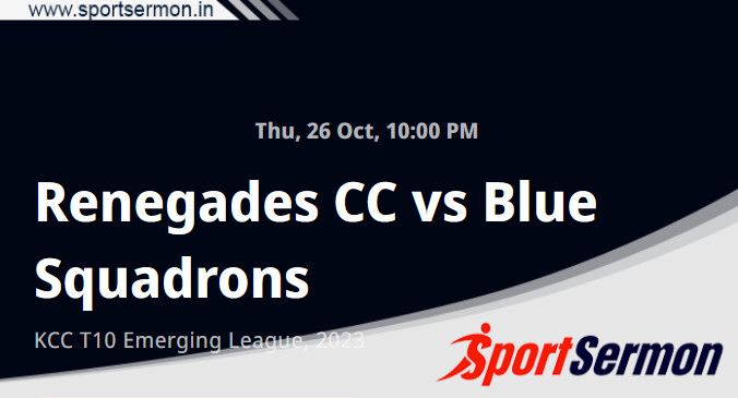 REN vs BS Live Score, Semi-final 2,Kuwait T10 Emerging 2023  