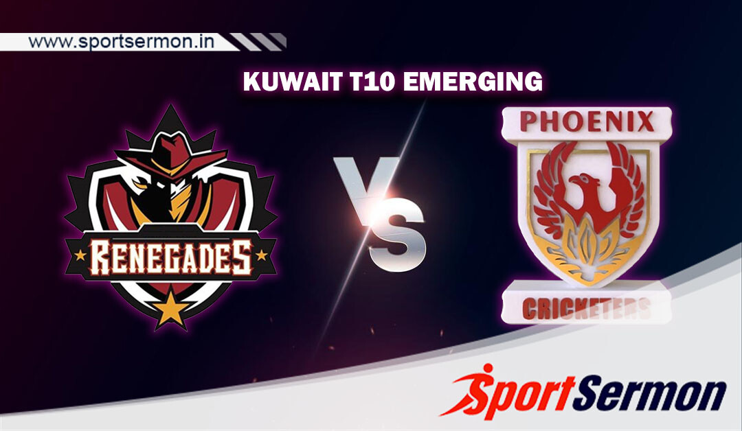 REN vs PC Live Score, Match 60, Kuwait T10 Emerging, 2023  
