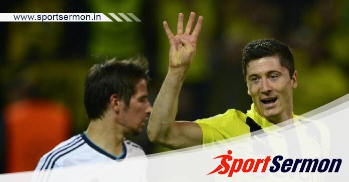 Robert Lewandowski's quadruple against Real Madrid  