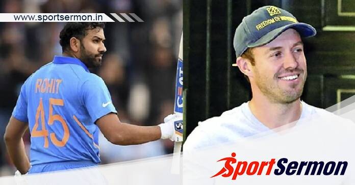 Villiers hails cricketer Rohit Sharma on his new win at ODI  