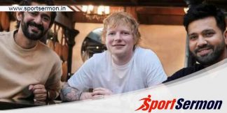 Ed Sheeran meets Indian cricket team captain Rohit Sharma  