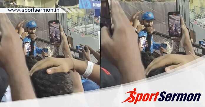 Cricketer Rohit Sharma gifts his shoe to young cricket fan  