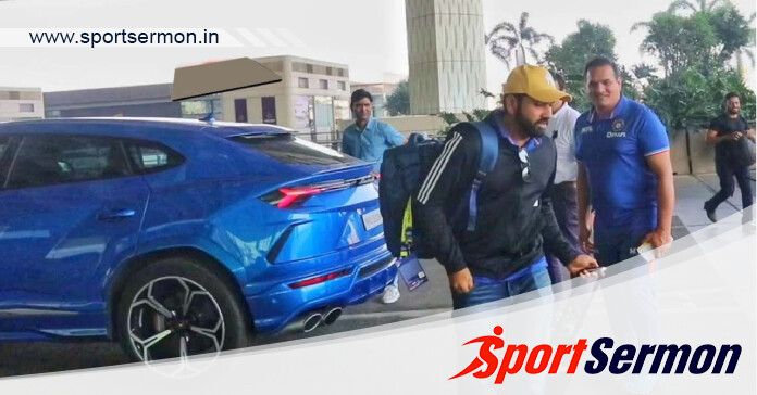 Rohit Sharma & Ritika Sajdeh in plush Lamborghini Urus  