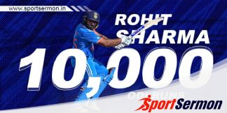 Rohit Sharma becomes 2nd fastest to reach 10,000 ODI Runs  
