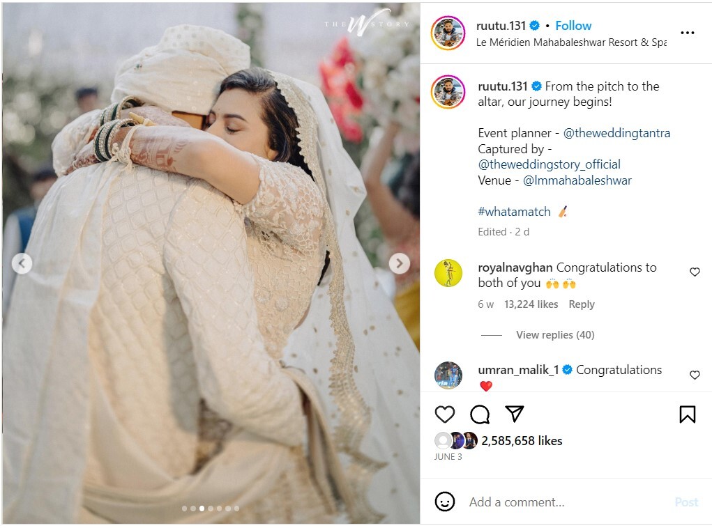 Who is Utkarsha Pawar? Know about Ruturaj Gaikwad’s Wife  