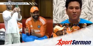 Sachin Tendulkar announced Dressing Room Fielder of Match  