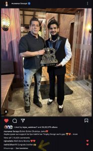 Cricketer Rashid Khan wishes Munawar Faruqui on winning BB  