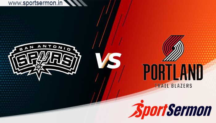 San Antonio Spurs vs Portland Trail Blazers, NBA 2023-24  
