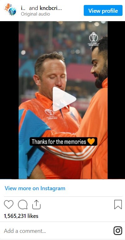 Virat Kohli Gift To Ex-RCB Teammate Roelof Van Der Merwe  