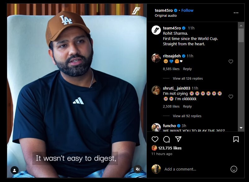 Rohit Sharma Opens Up About Losing The World Cup Final 2023 Rohit Sharma Opens Up About Losing The World Cup Final 2023