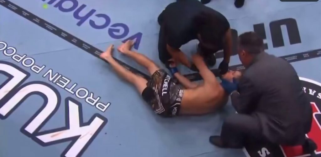 UFC 296:Mitchell suffers a seizure after knockout by Emmett  