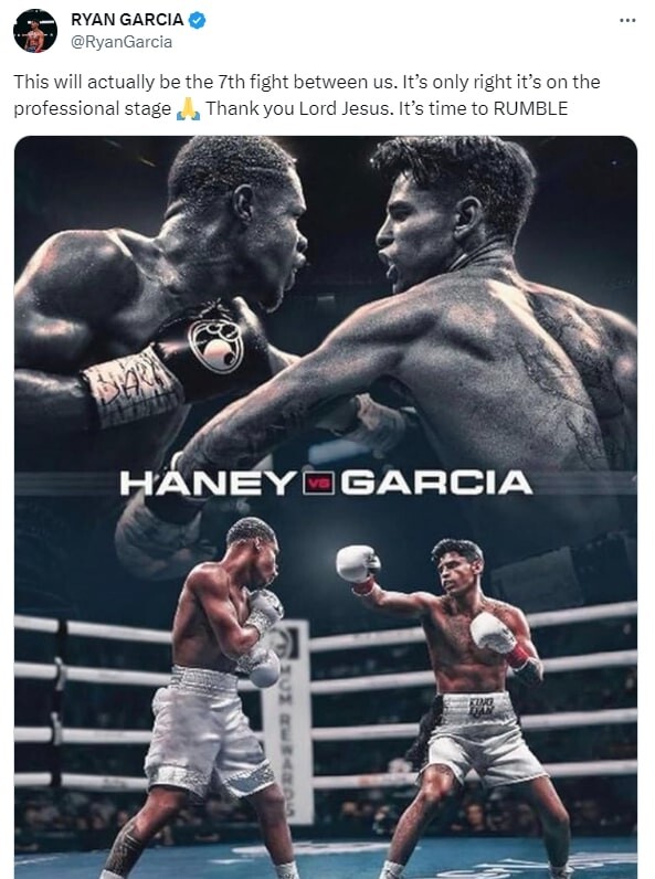 Ryan Garcia Rejects The WBC Title Fight Against Romero  