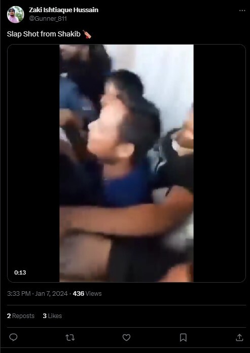 Video Of Shakib Al Hasan Slapping A Fan Goes Viral  