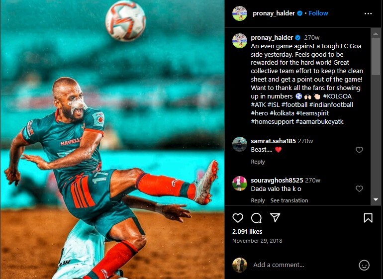 Tactical Midfielder, Pronay Halder Biography  