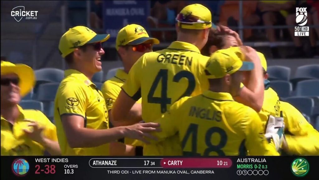 Australia Hammers Clueless West Indies In 3rd ODI  