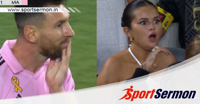 Fans relate to Selena Gomez reaction to Lionel Messi miss  
