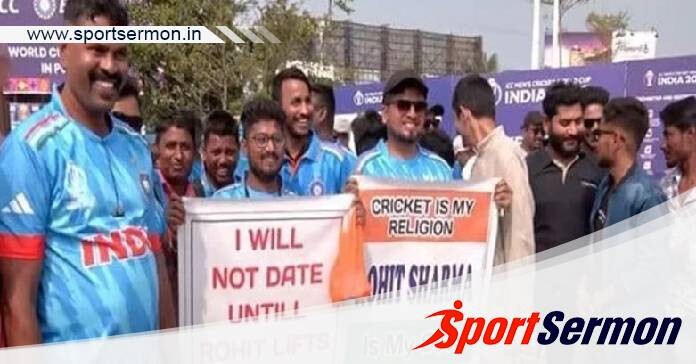 Twitter react: Cricketer Rohit Sharma fans get funny banner  