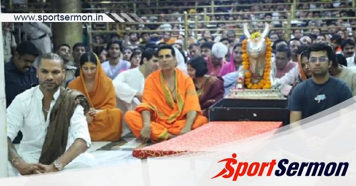 Ahead ODI World Cup, Shikhar Dhawan visits Mahakal Temple  