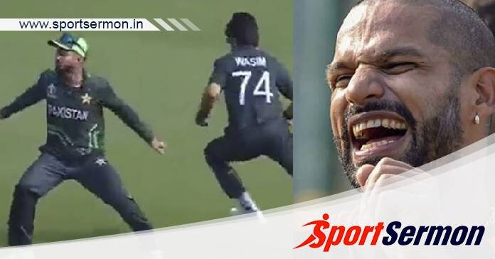 Cricketer Shikhar Dhawan mocks Pakistan team on fielding  