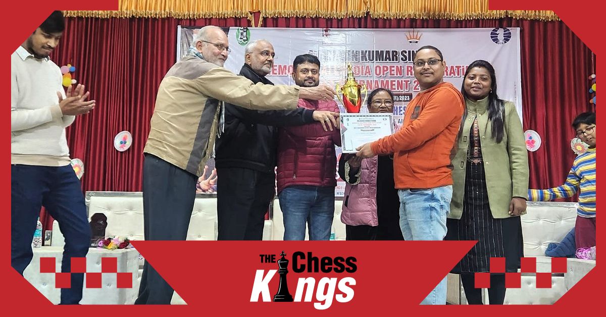 नवीन कुमार सिन्हा बनें मेमोरियल रैपिड रेटिंग ओपन के विजेता  