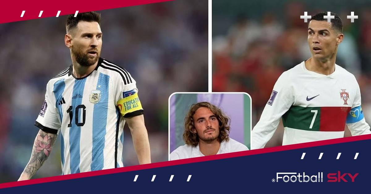 जब टेनिस स्टार Stefanos ने रोनाल्डो और मेस्सी में से एक को चुना  