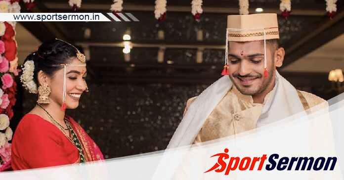 CSK bowler Tushar Deshpande gets married to Nabha Gaddamwar  