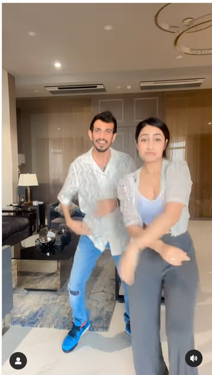 Dhanashree, Yuzvendra dance reel trends on Social Media  