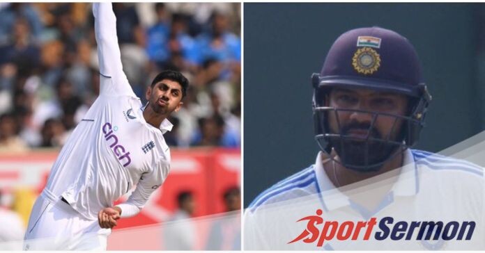 Shoaib Bashir Gets Wicket of Rohit Sharma on Debut  