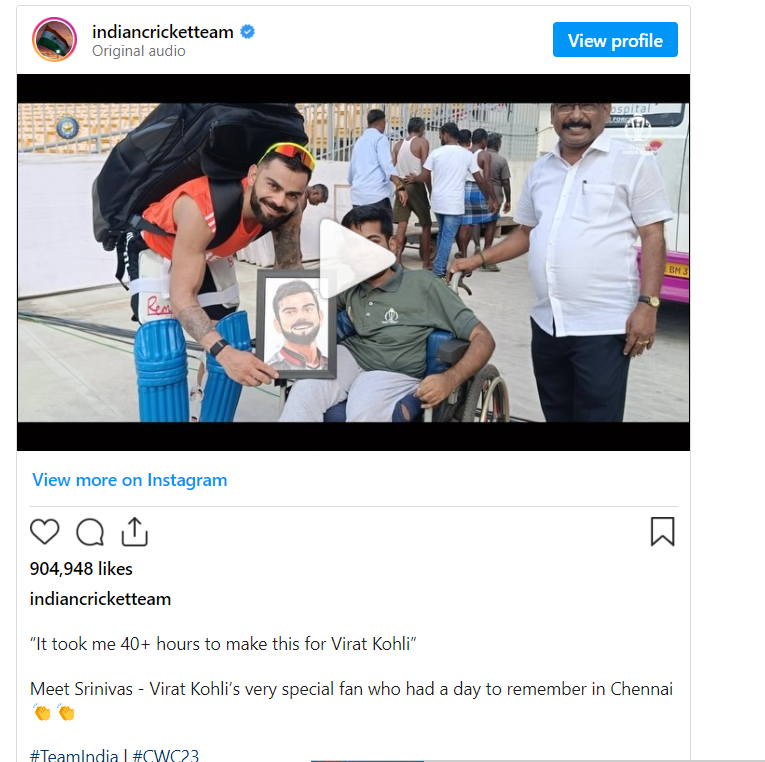 Virat Kohli wins hearts with heartwarming Gesture for fan  