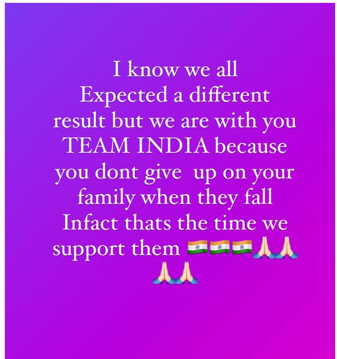 Virat's Sister pens down an Emotional post after CWC Loss  