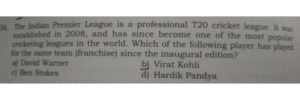 Law exam test ask question related to cricketer Virat Kohli  