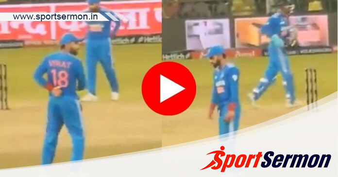 Virat Kohli dances on ‘Lungi Dance’ during IND vs SL Clash  
