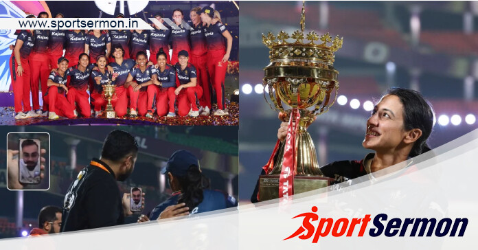 Virat Kohli dances with RCB players after WPL 2024 Win  