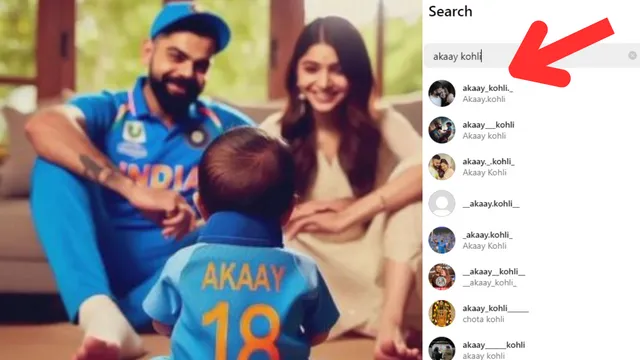 Virat Kohli's Son Fake Social Media Account Pops Up  