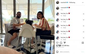 #TB Pic: Virat & Anushka with daughter enjoying breakfast!  