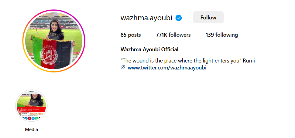 Who is Wazhma Ayoubi? Age, Twitter, Instagram, Husband  