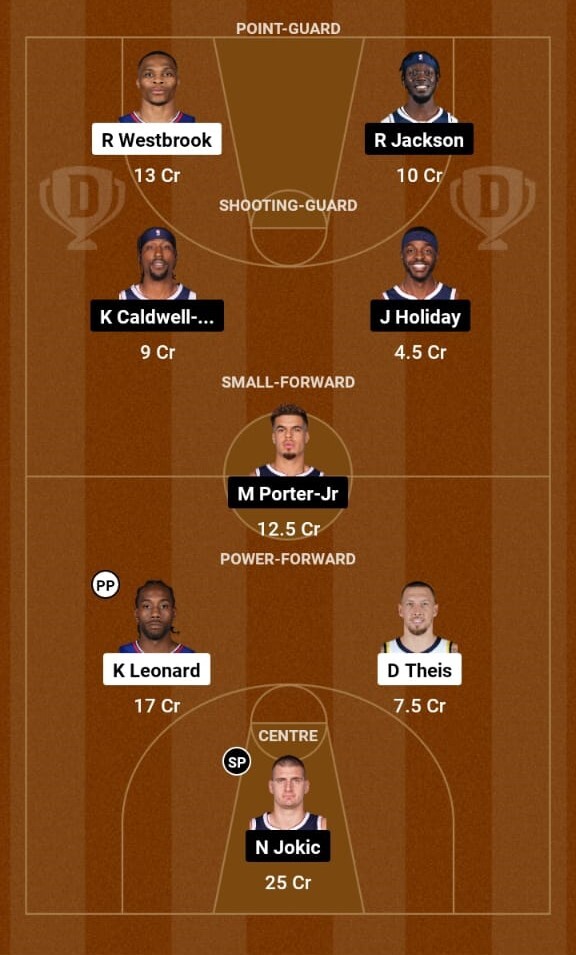 Los Angeles Clippers vs Denver Nuggets, NBA 2023-24  