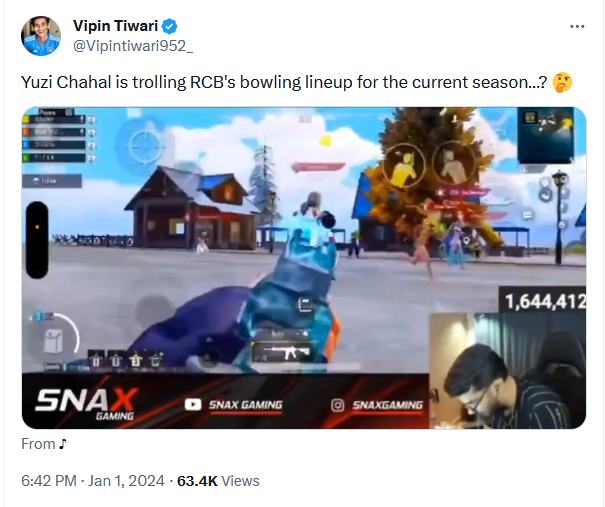 Yuzvendra Chahal Takes A Dig At RCB's Bowling For IPL 2024  