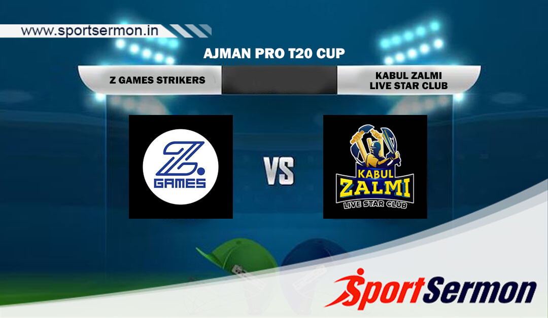 ZGS vs KZLS Live Score, Match 3rd, Ajman Pro T20 2023  