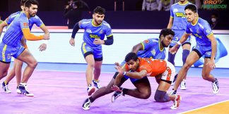 युवा कबड्डी सीरीज में चम्बल चैलेंजर जीती, हम्पी हीरोज हारी  