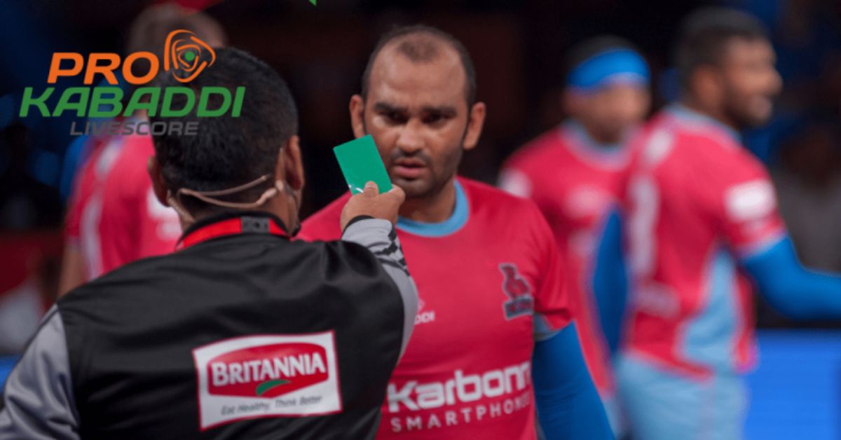 Types of Warning Cards in PKL: पीकेएल वार्निंग कार्ड  