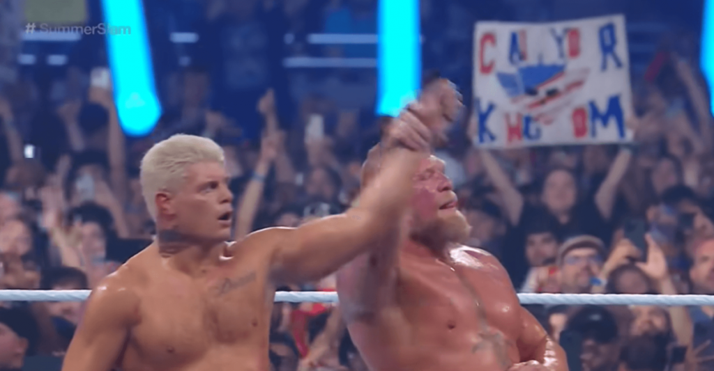 Brock Lesnar seen in a rare form post SummerSlam 2023  
