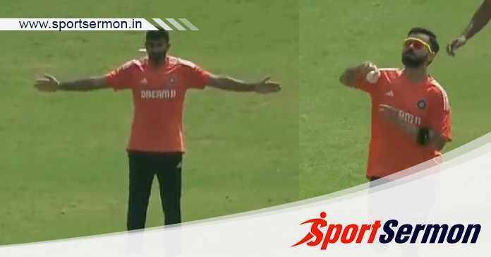 Ace bowler Jasprit Bumrah turns umpire for Virat Kohli  