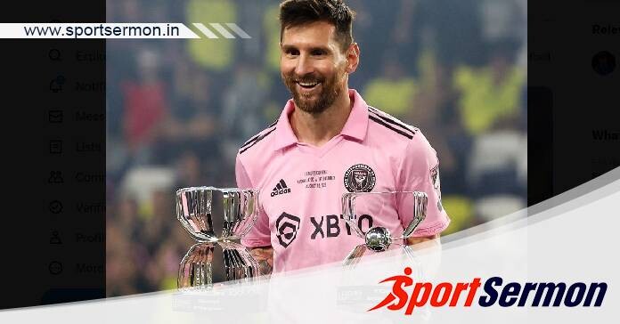 'Both GOATS winning cups'- Fans on Messi with Leagues Cup  