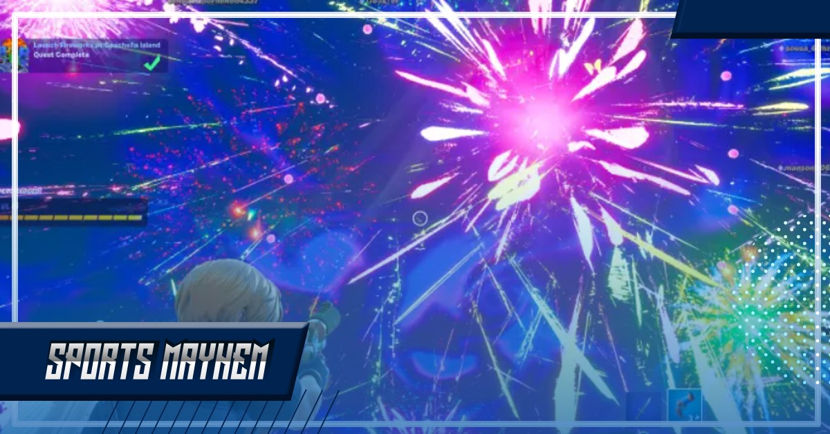 Fortnite: Coachella आइलैंड पर कैसे लॉन्च करे Fireworks  