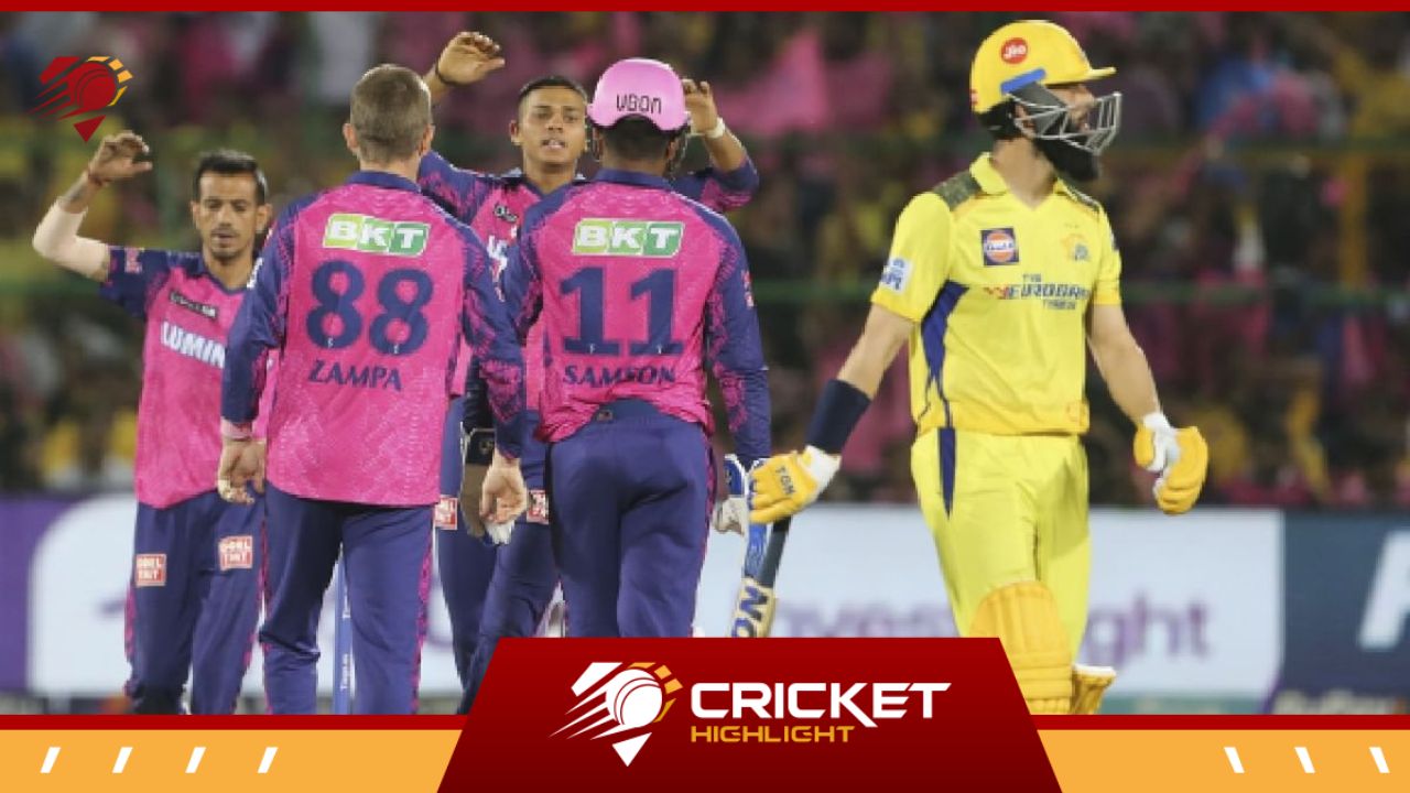 RR vs CSK Match Highlights: ज़म्पा-अश्विन के स्पिन ट्रैप में उलझी चेन्नई  
