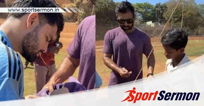 Batter Rinku Singh hits young cricketer with his 'six'  