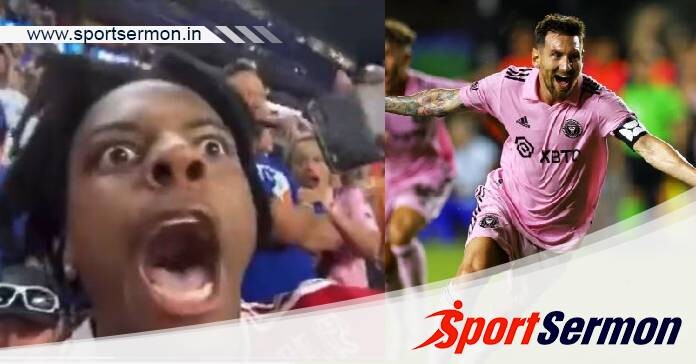 IshowSpeed reaction to Lionel Messi’s stoppage time assist  