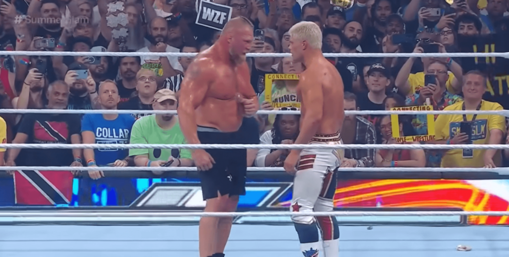 Brock Lesnar seen in a rare form post SummerSlam 2023  